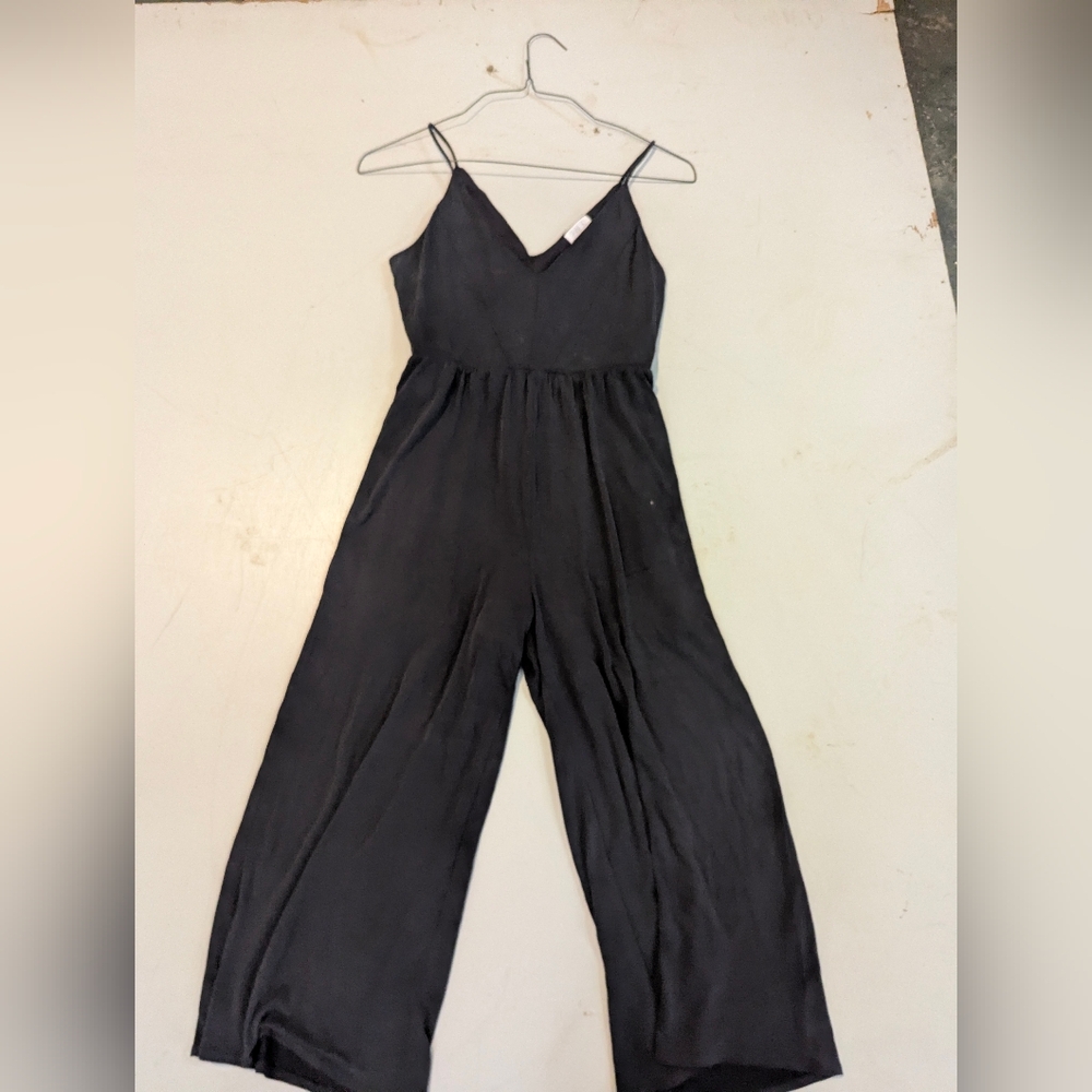 Sienna Sky Black Jumpsuit with Spaghetti Straps